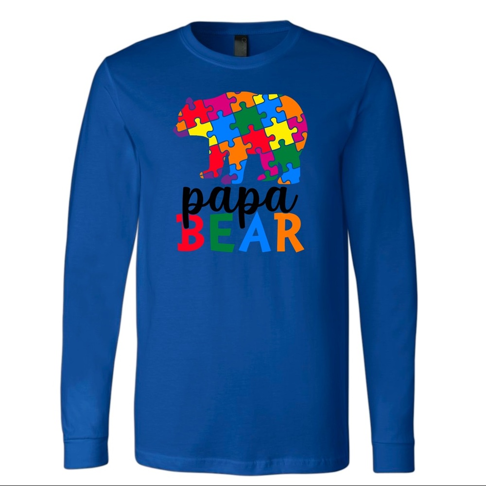 Papa Bear Autism Shirt